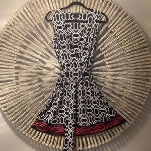 INC International Concepts Fun Flirty Geometric Dress